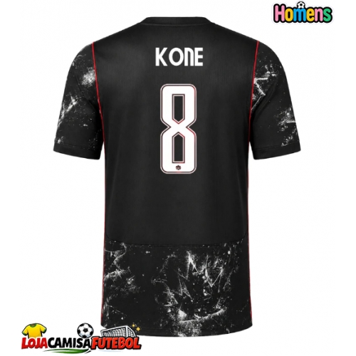 Camisa de Futebol Canadá Ismael Kone #8 Equipamento Secundário Mundo 2026 Manga Curta
